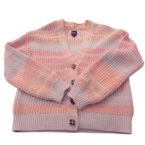 Gap button-down cardigan sweater in pastel colors